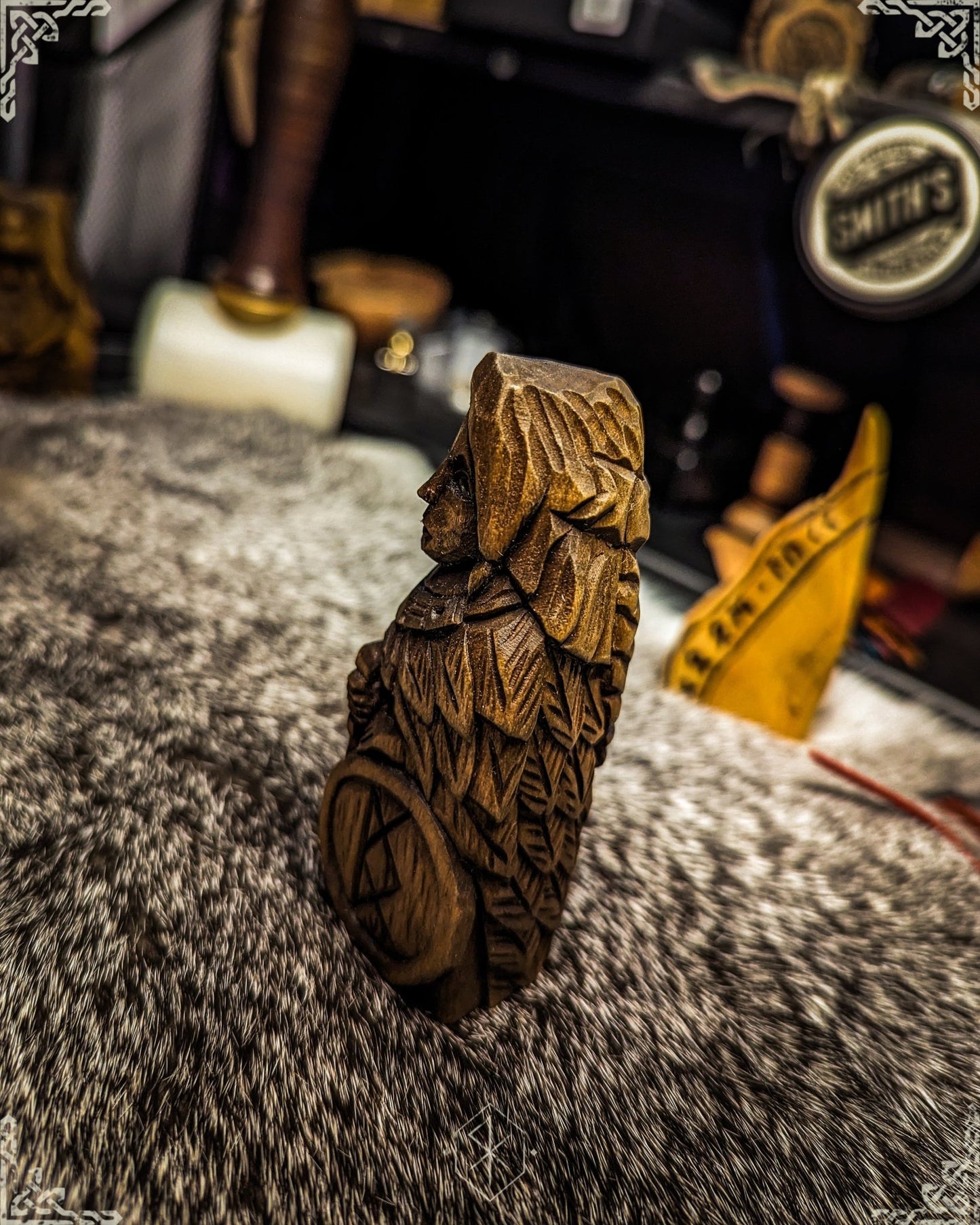 Freyja - Hand-carved Wooden Statue - thenordicwizardthenordicwizard