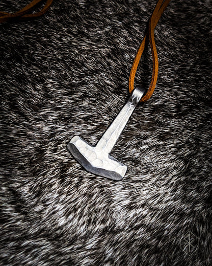 Mjölnir - Hammered Iron Necklace - thenordicwizardThe Nordic Wizard