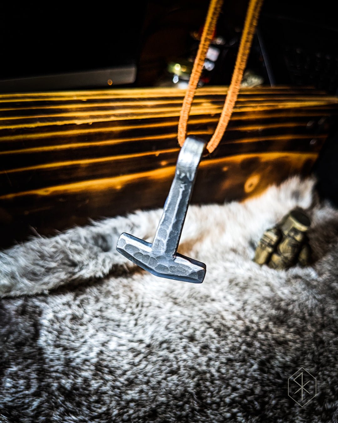 Mjölnir - Hammered Iron Necklace - thenordicwizardThe Nordic Wizard