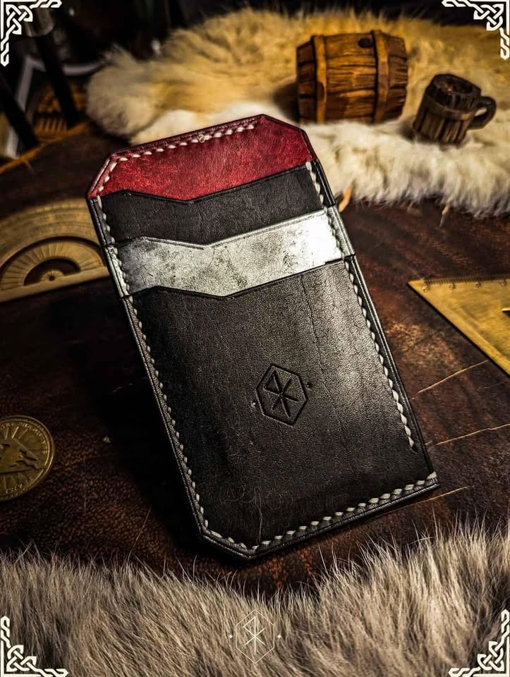 Rogue Wallet in Crimson, Obsidian & Silver